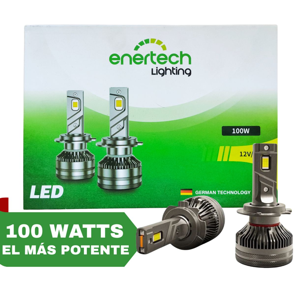 GENERICO - Foco Led Enertech 9005 100W 90.000 Lumenes Potente Premium