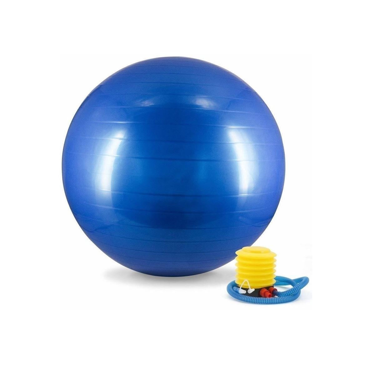 GENERICO - Pelota De Pilates 65 Cm Yoga Fitness C/ Inflador Azúl