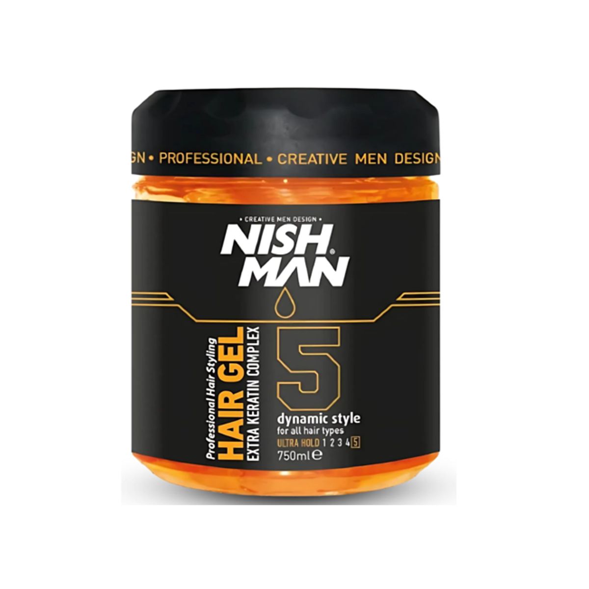 GENERICO - Nishman Gel para el Cabello Ultra Fuerte 5+ con Keratina 750ml