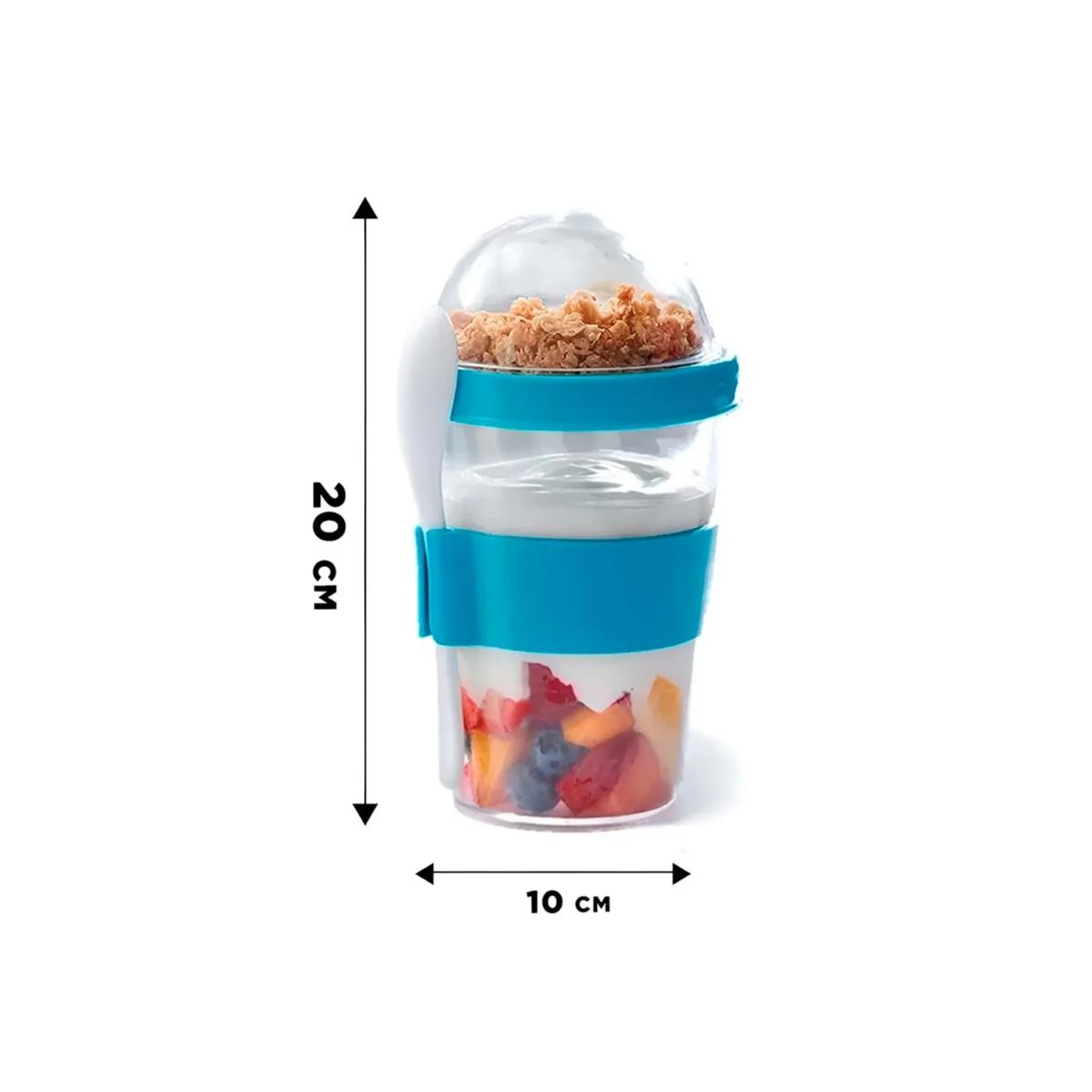 GENERICO - Yogurera Vaso con Cuchara Porta Yogurt y Cereal