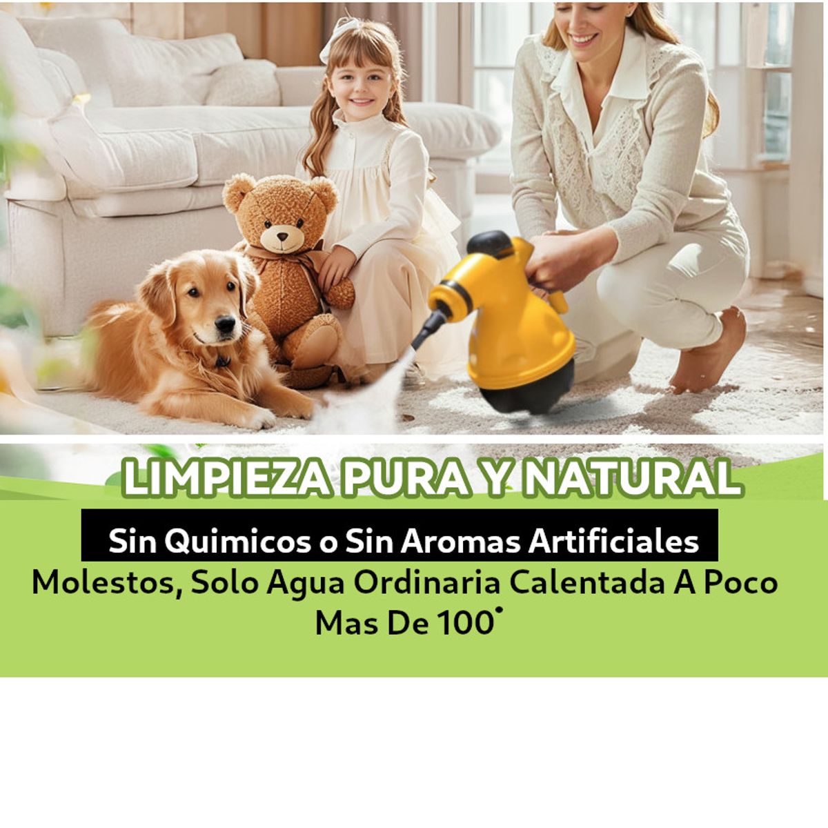 GENERICO - Pistola LImpieza Vapor a Mano Limpiador Cocina Baños Lunas