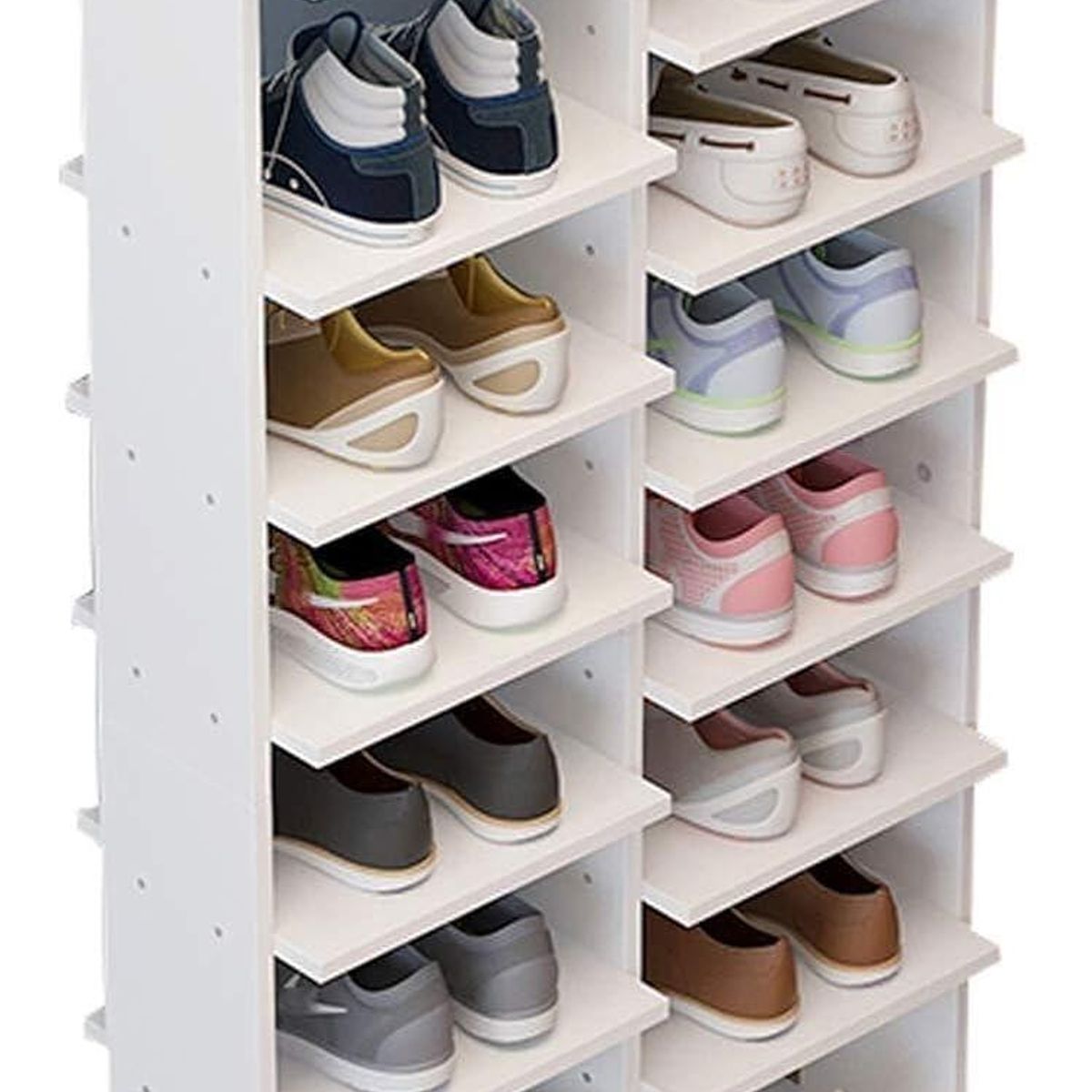 MUEBLES CRISOSTOMO - Zapatera de Melamina Moderno Blanco 52cm
