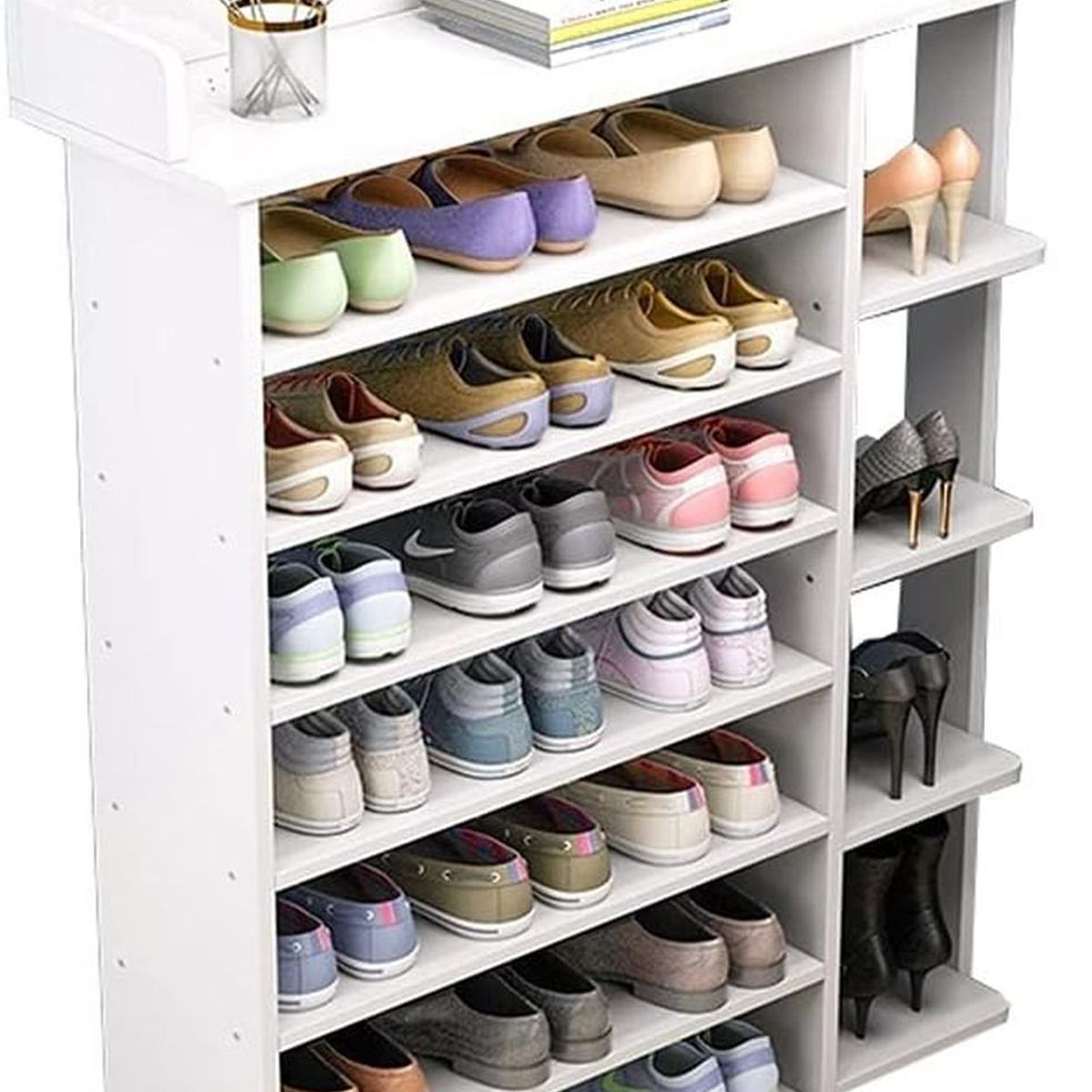 Zapatera de Melamina Moderno Blanco 75cm, marca MUEBLES CRISOSTOMO - Foto Principal