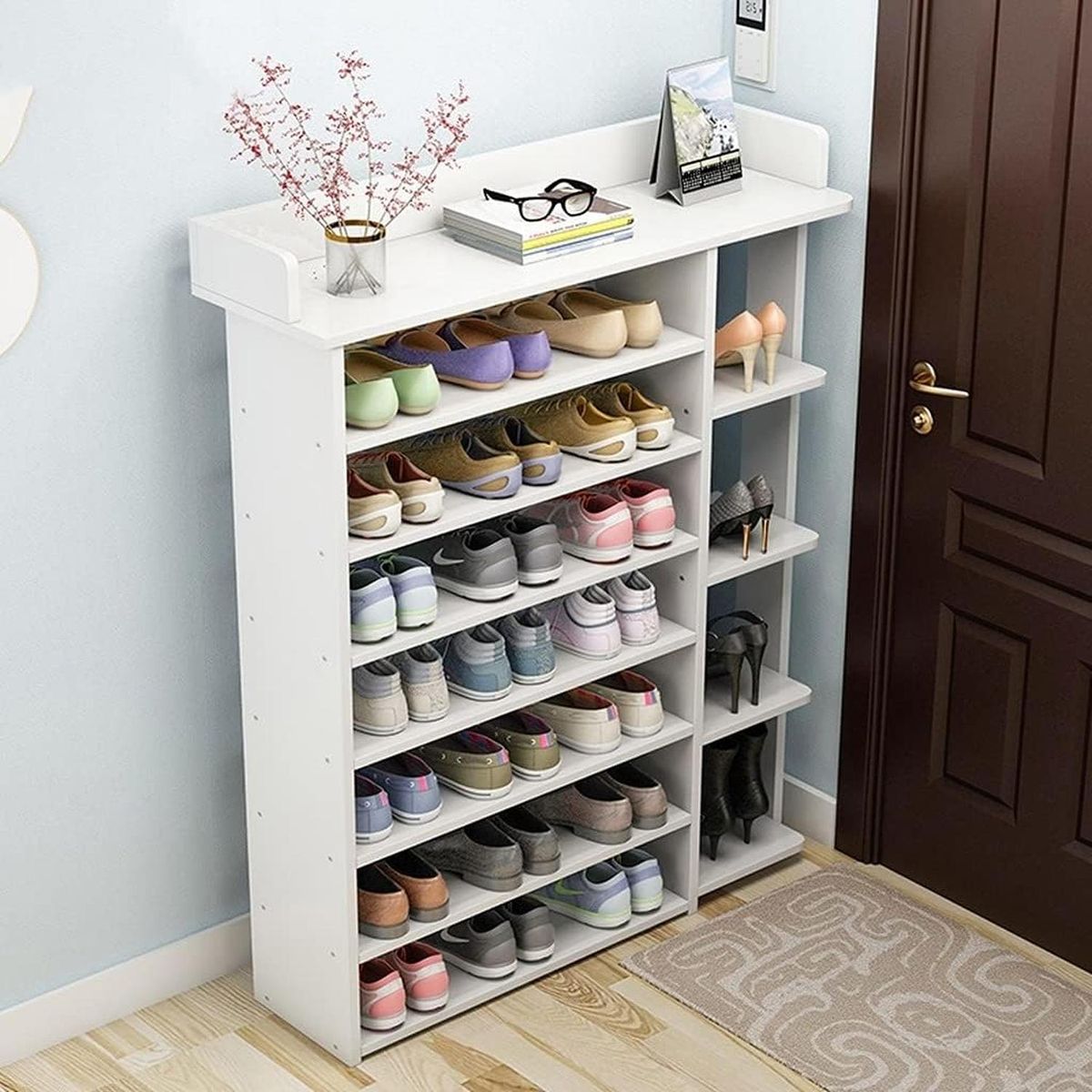 Zapatera de Melamina Moderno Blanco 75cm, marca MUEBLES CRISOSTOMO - Foto 2