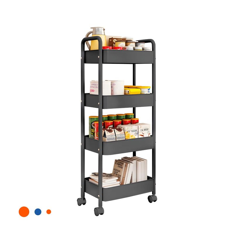 GENERICO - Pack2 Estante Metalica en Color Negro Y+Papel de Regalo