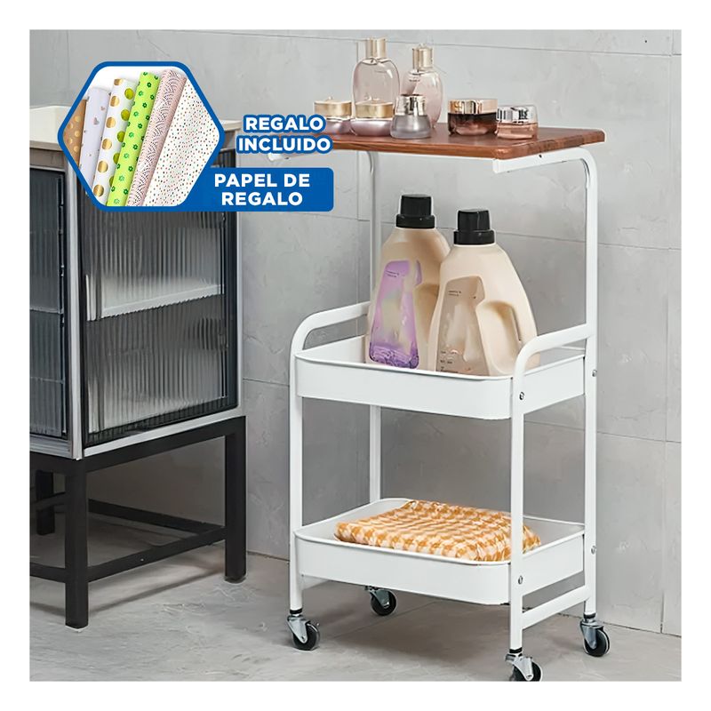 GENERICO - Estante para Oficina Versatil en Blanco Y+Papel de Regalo