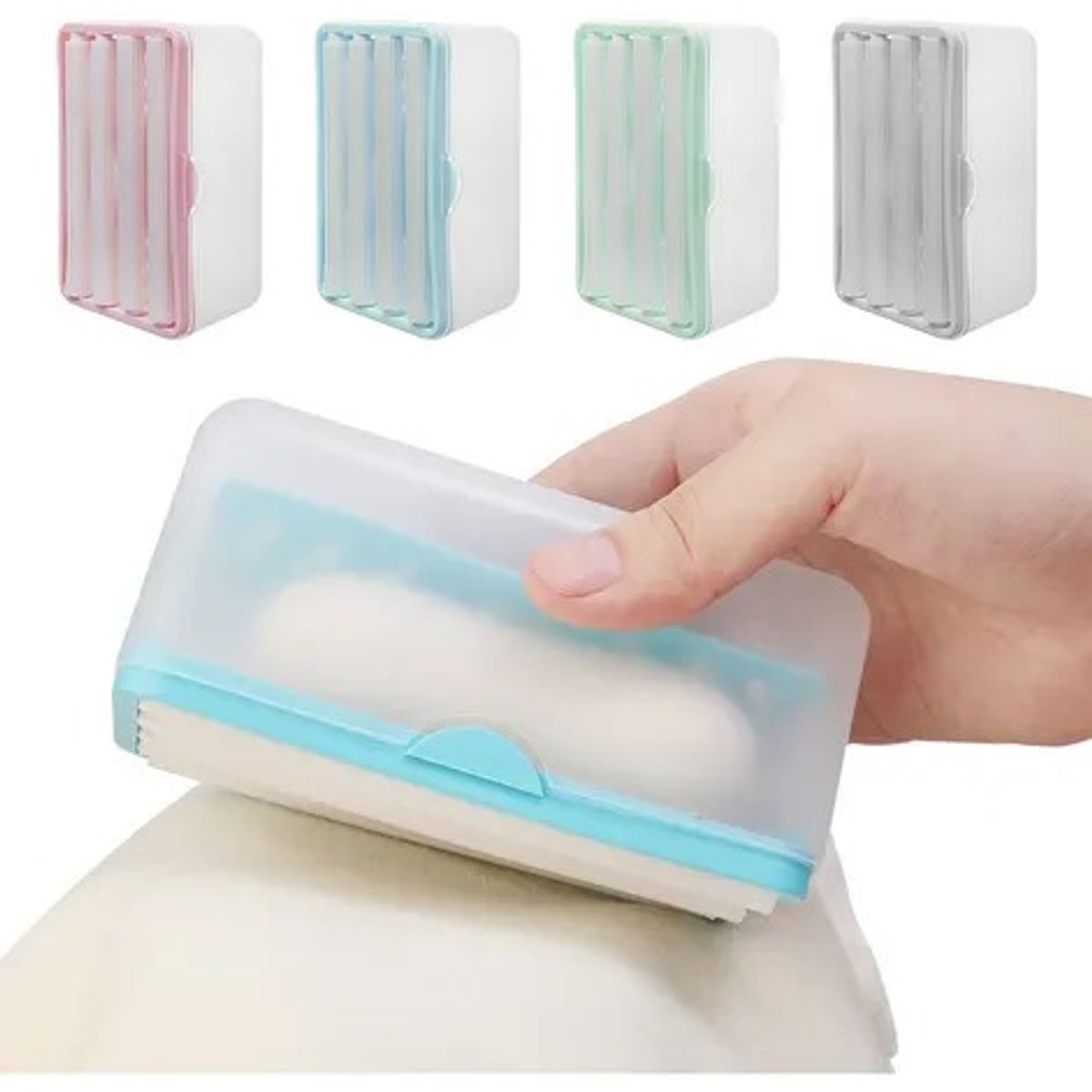 GENERICO - Contenedor de barra de jabón para lavar con rodillos y drenaje