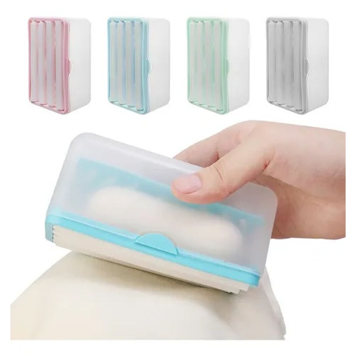 GENERICO - Contenedor de barra de jabón para lavar con rodillos y drenaje