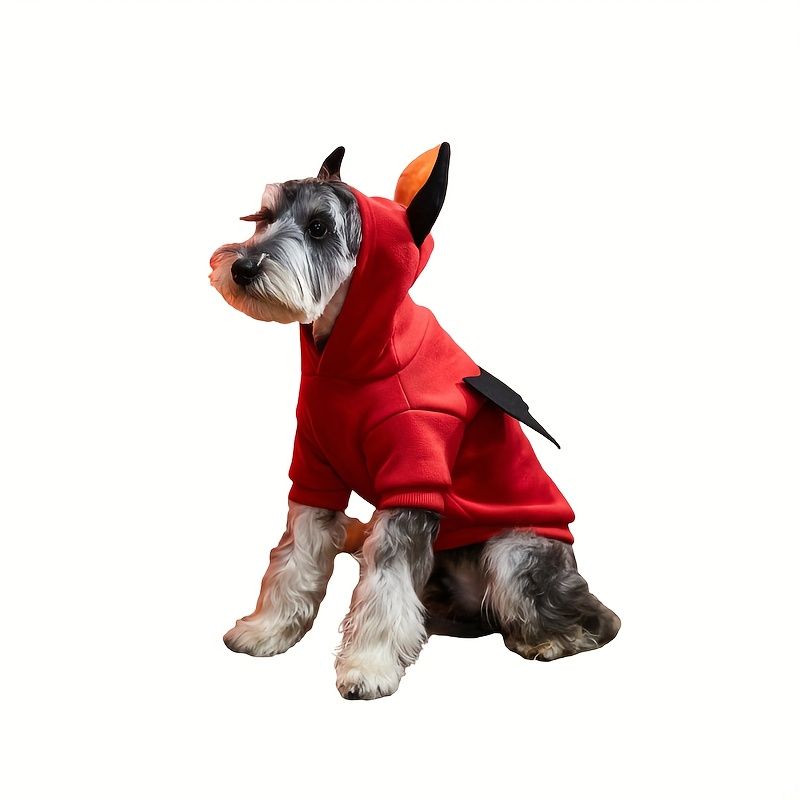 VATYERTY - Disfraz de Perro Halloween - Polerón de diablo Rojo M