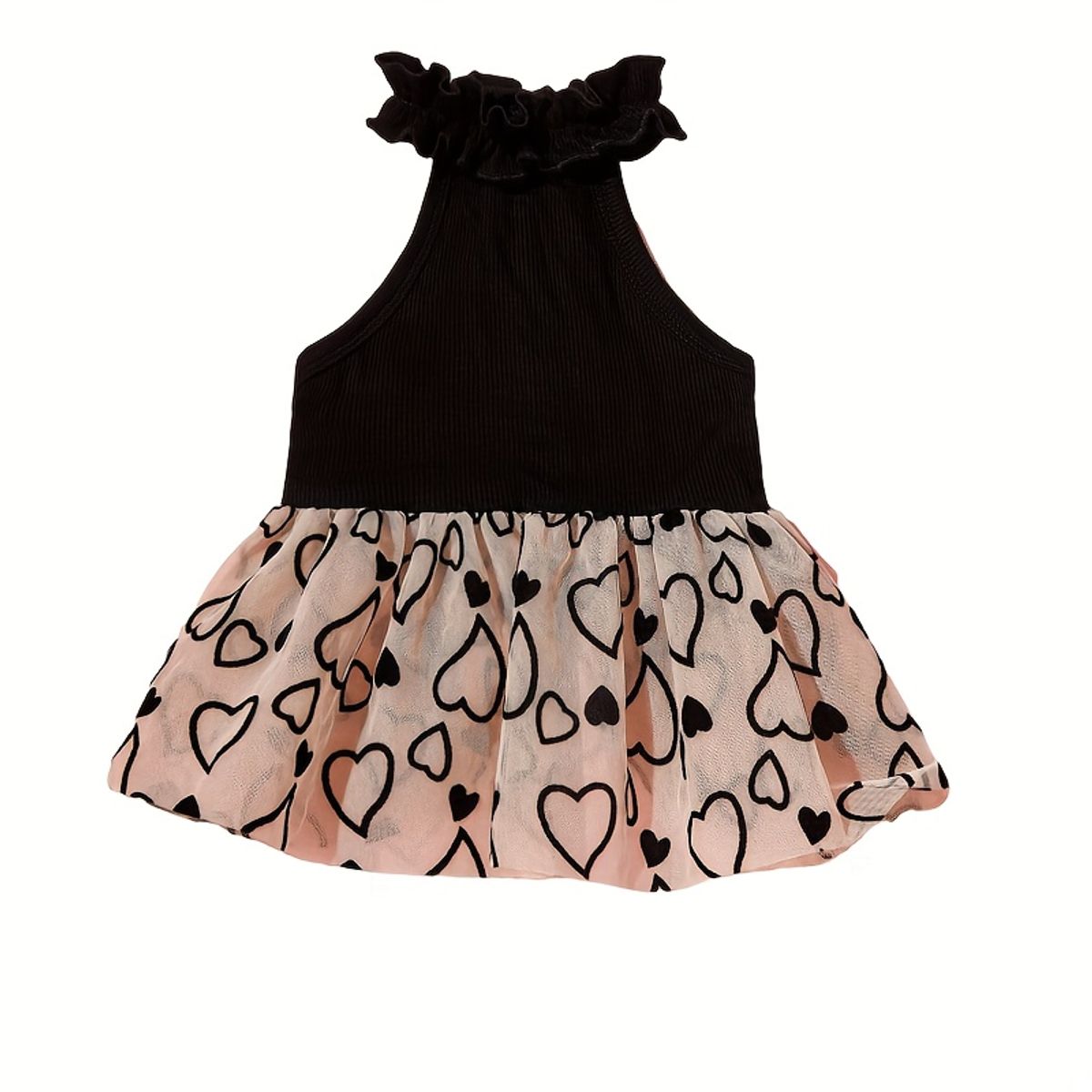 VATYERTY - Vestido de Perro con Tutú - Negro y Blanco S