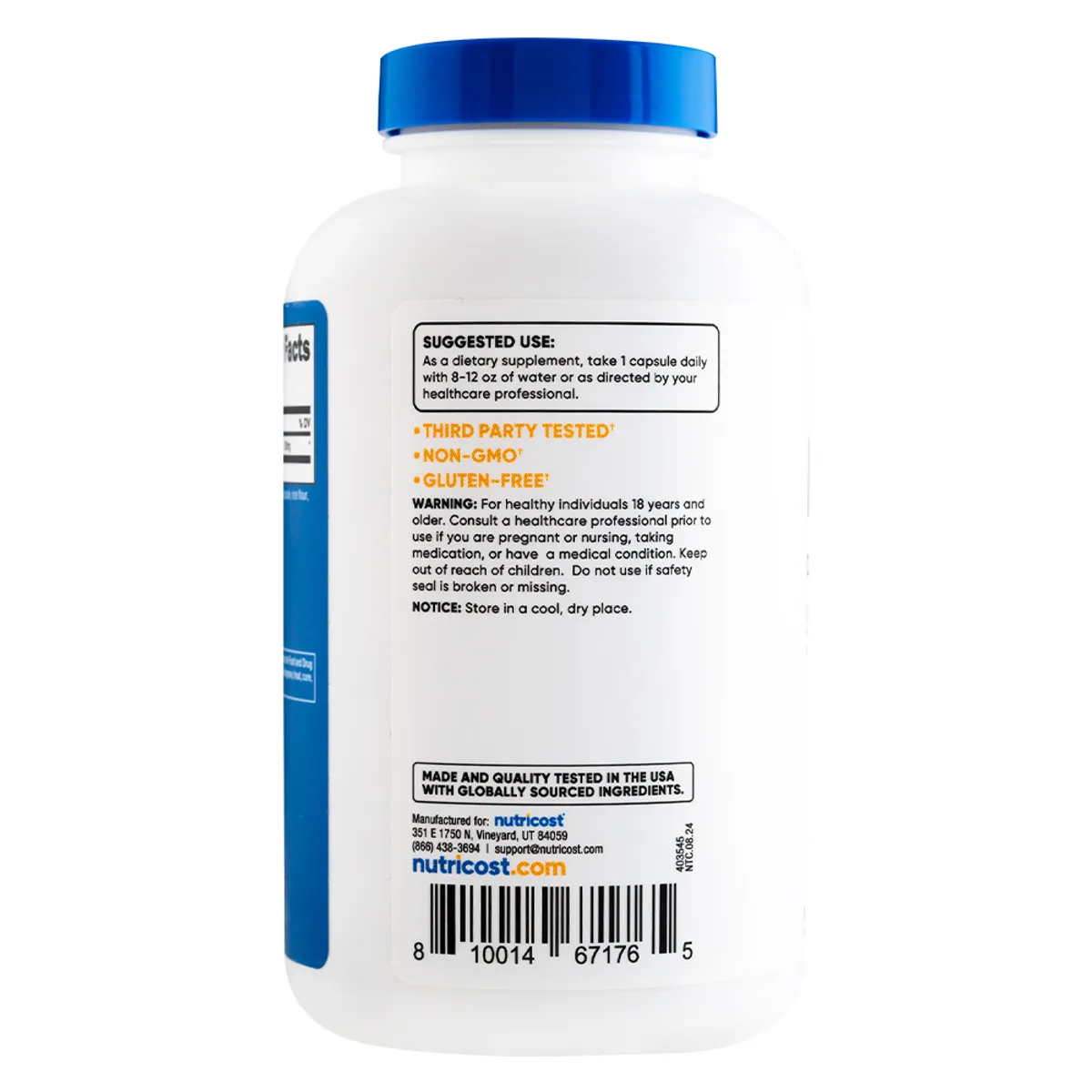 NUTRICOST - Inositol - 240 Cápsulas