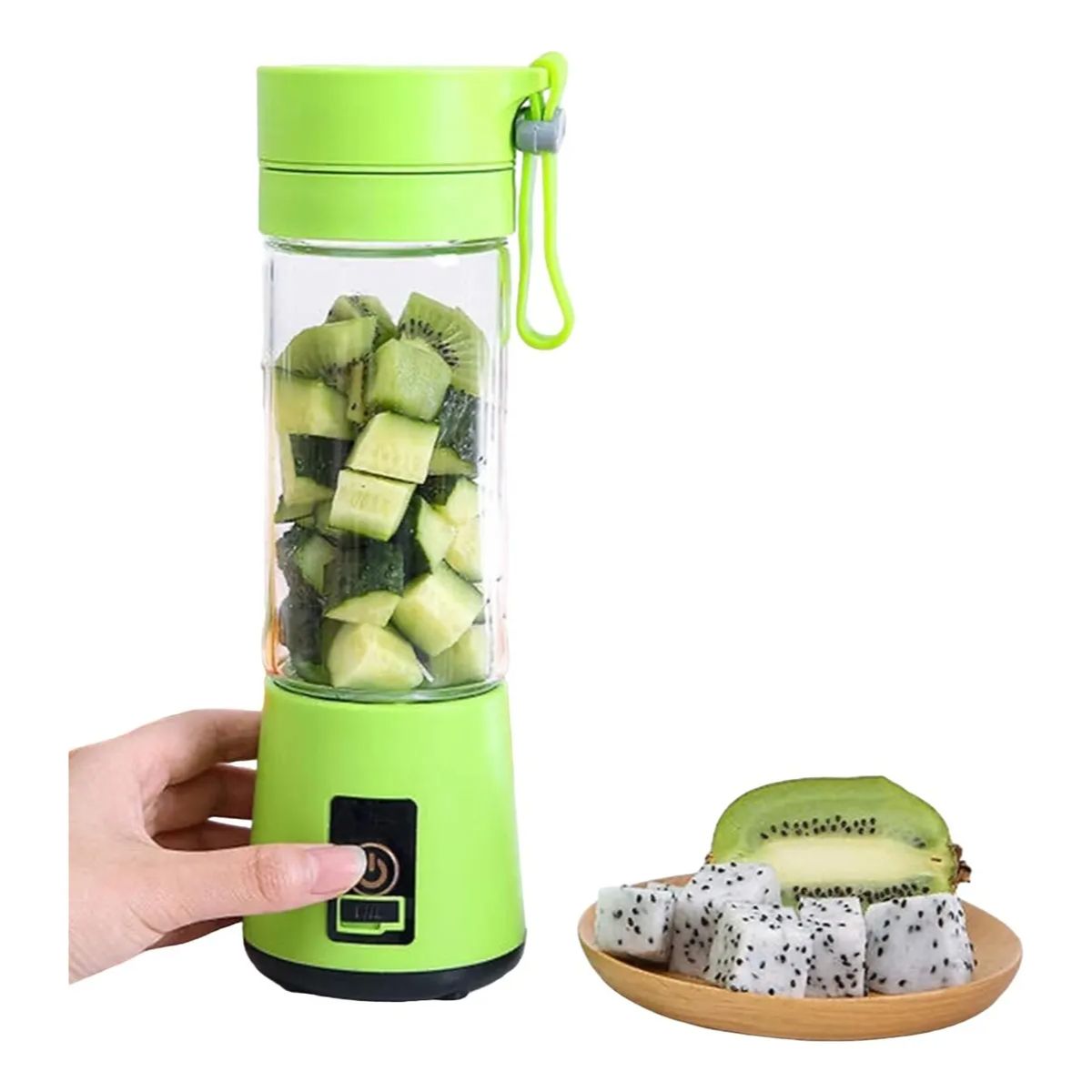 GENERICO - Mini Licuadora Portátil Inalámbrica - 6 Aspas