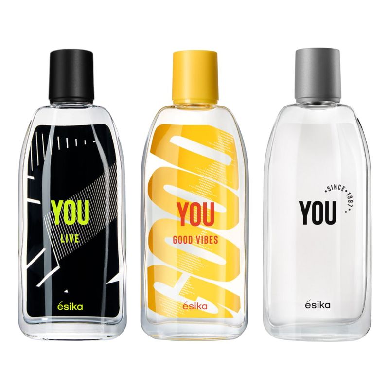 ESIKA - Perfume you live +good vibes + you Ésika