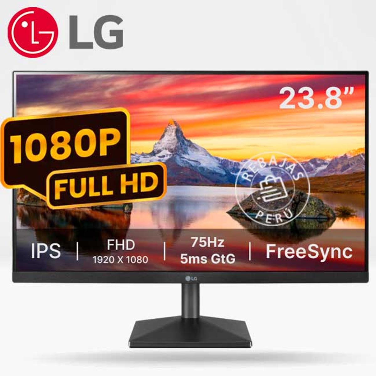 LG - Monitor IPS Full HD 24″ LG 24MQ400-B FreeSync Low Blue Flicker Safe