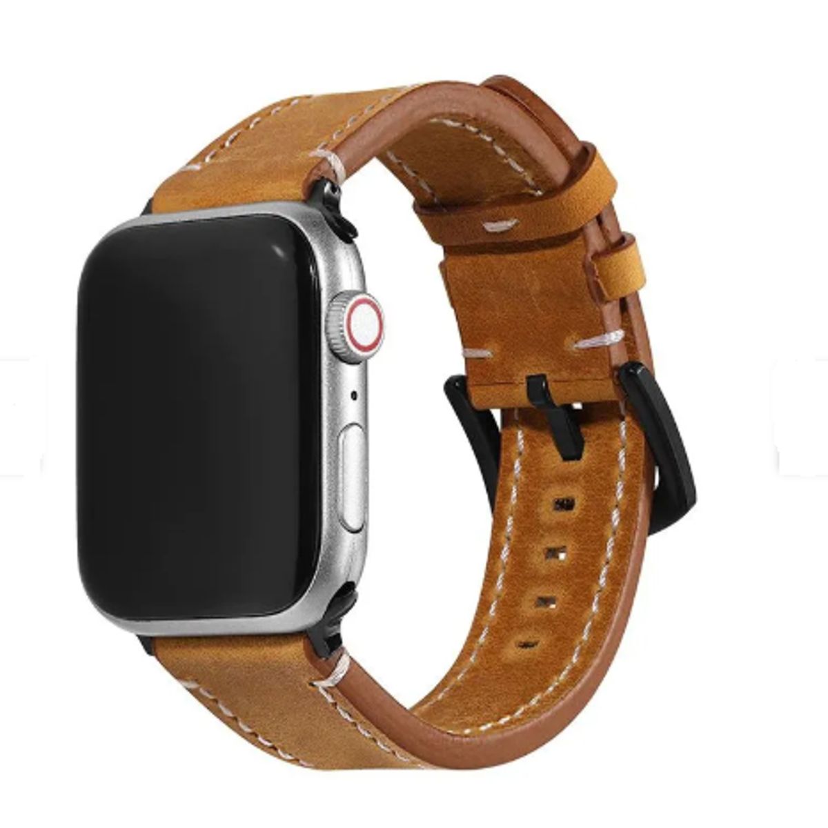 GENERICO - Correa Cuero Luxury para Apple Watch 49mm - Camel