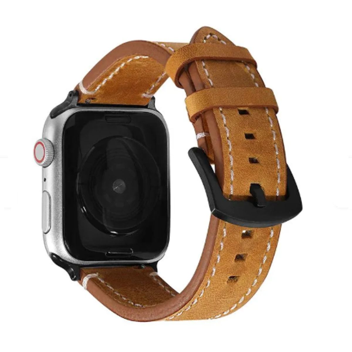 GENERICO - Correa Cuero Luxury para Apple Watch 49mm - Camel