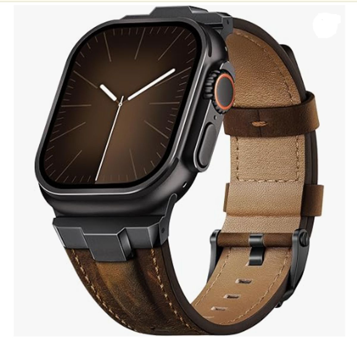 GENERICO - Correa Cuero Luxury para Apple Watch 42mm - Marrón