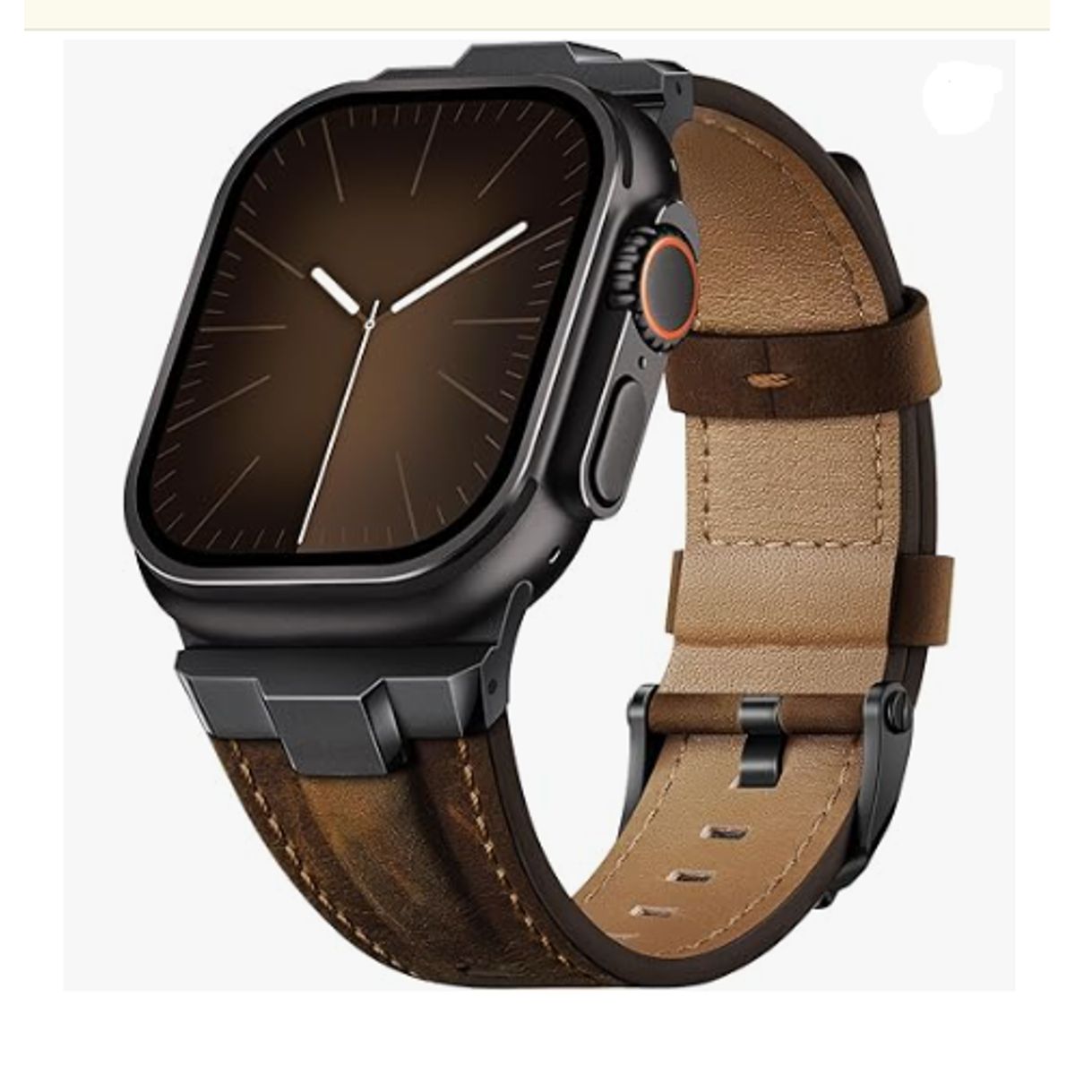 GENERICO - Correa Cuero Luxury para Apple Watch 42mm - Marrón