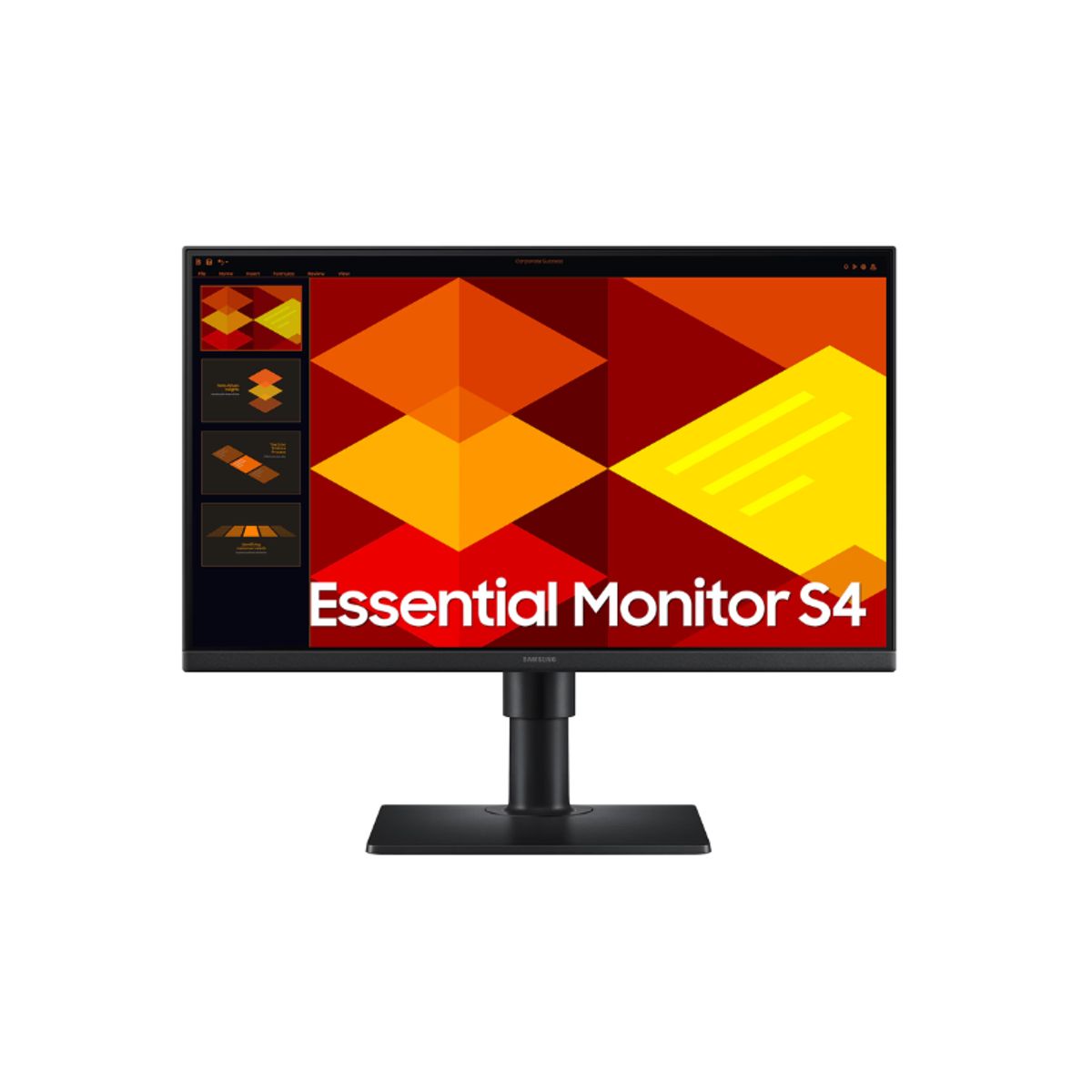 SAMSUNG - Monitor Plano Samsung 22” Essential S4 LS22D400GALXPE