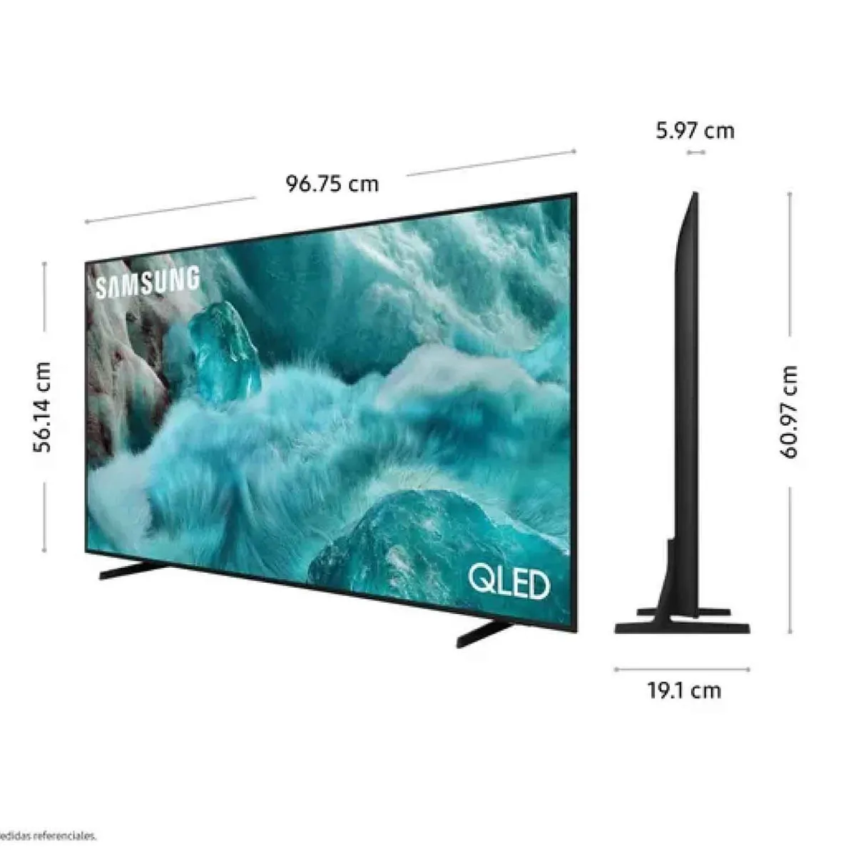 SAMSUNG - Televisor Samsung 43" Pulg. QLED Smart UHD 4K Vision Ai QN43Q7FAAGX Modelo 2025