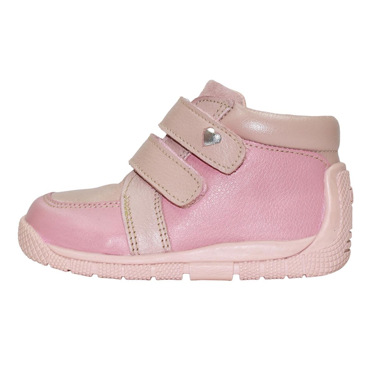 BRUNO KIDS - ZAPATO PIBE PARA NIÑA BRUNO KIDS DE CUERO ROSA PRIMEROS PASOS