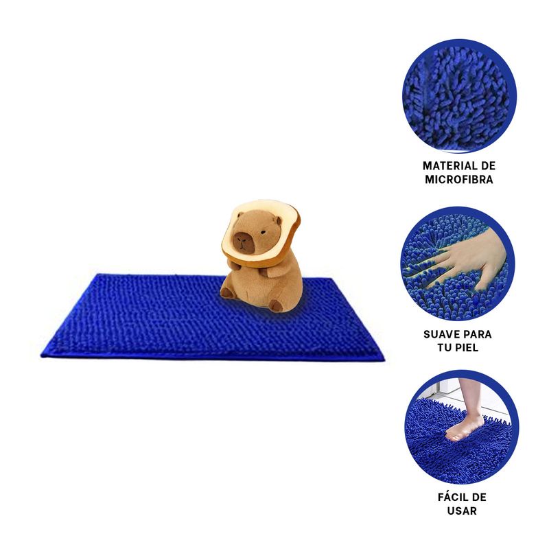 GENERICO - Pack6 Alfombrilla Permeable en Azul Y+Papel de Regalo