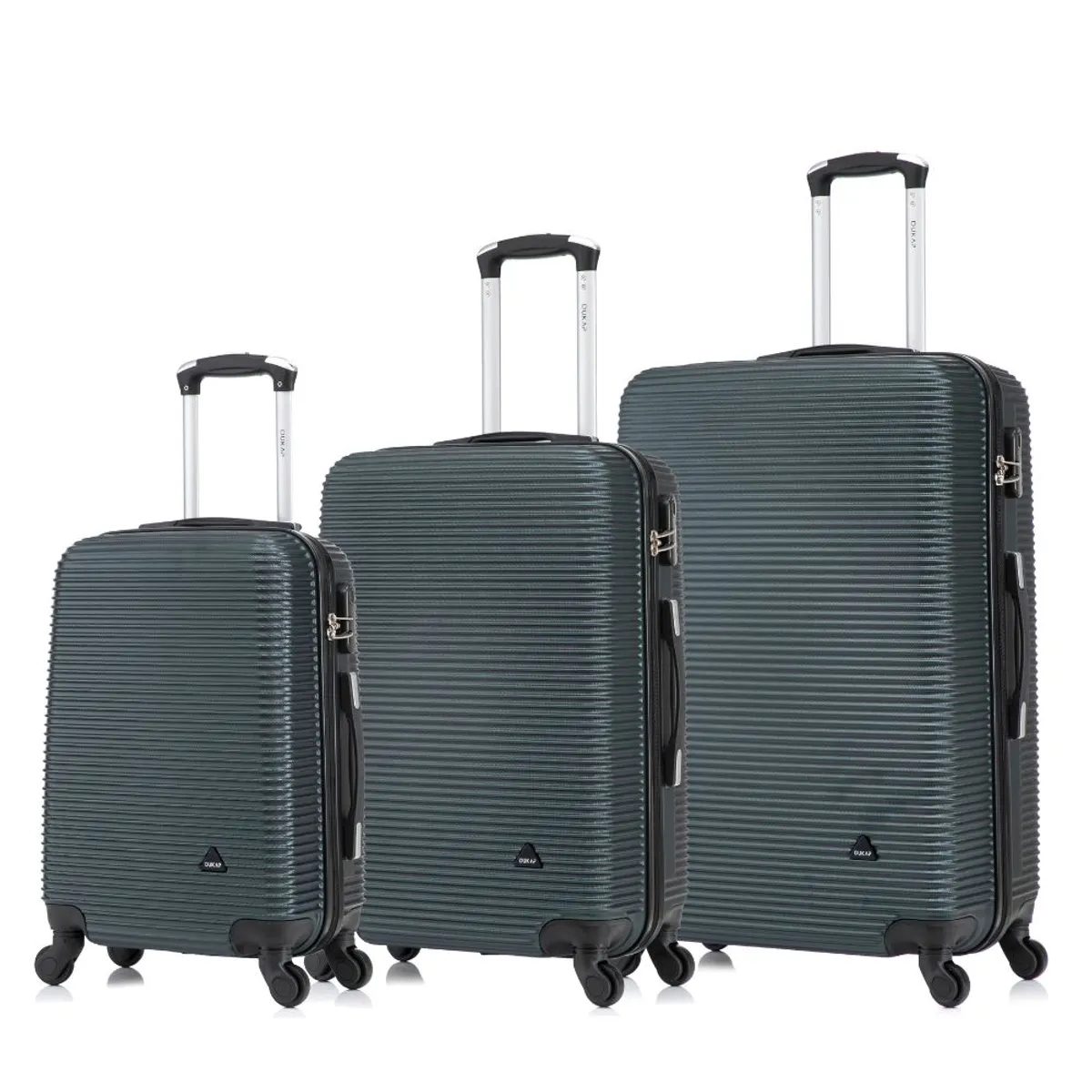 DUKAP - Set de Maletas Juego de 3 Royal Verde Oscuro
