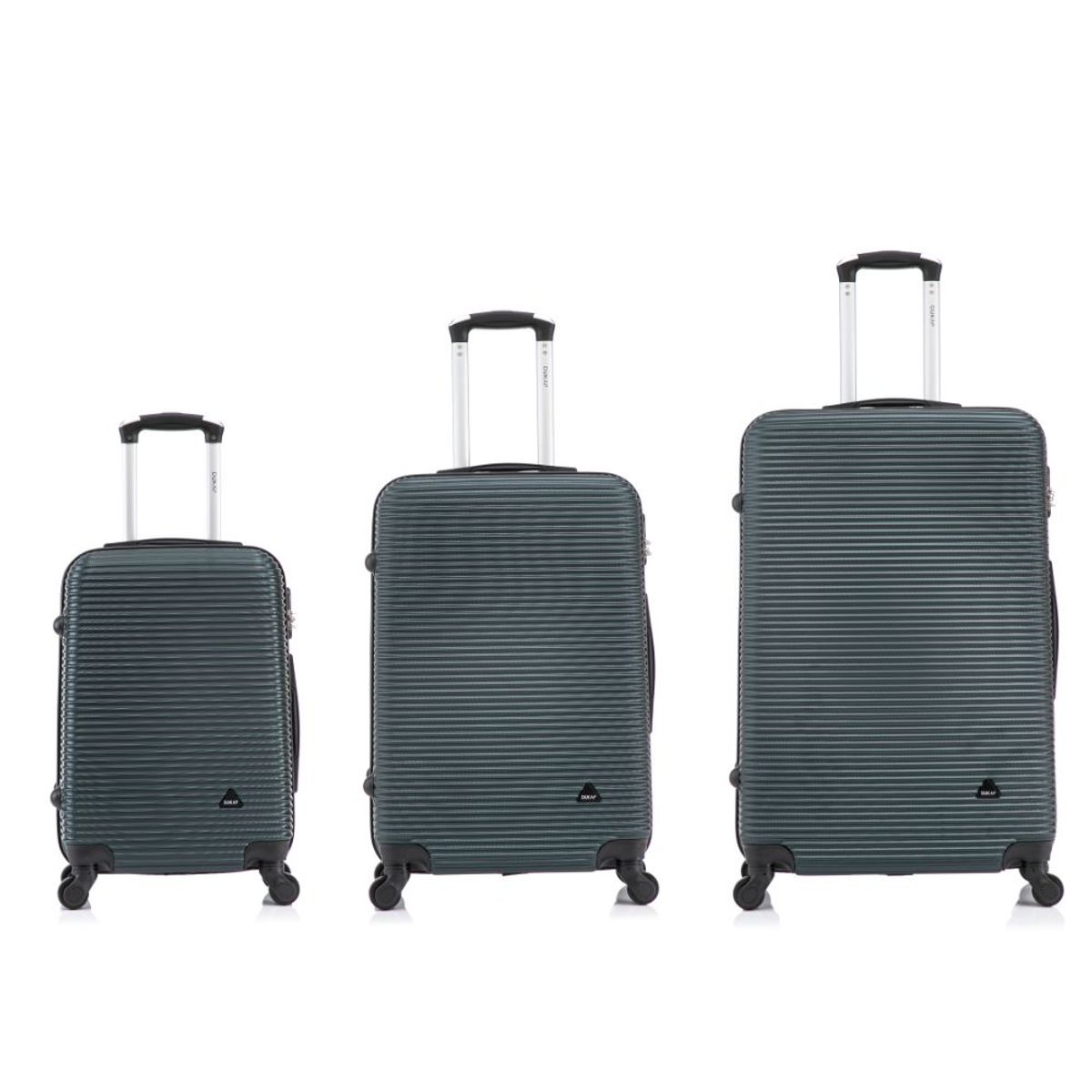 DUKAP - Set de Maletas Juego de 3 Royal Verde Oscuro