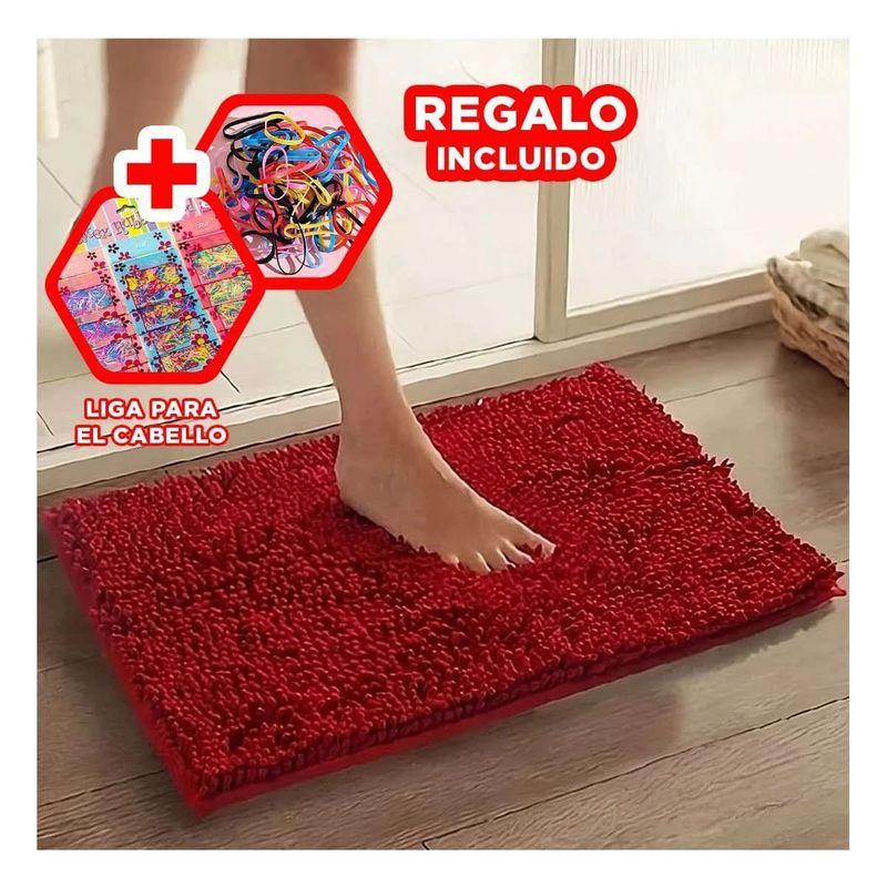 GENERICO - Pack6 Alfombra Ligera en Color Rojo Y+Regalo Stickers