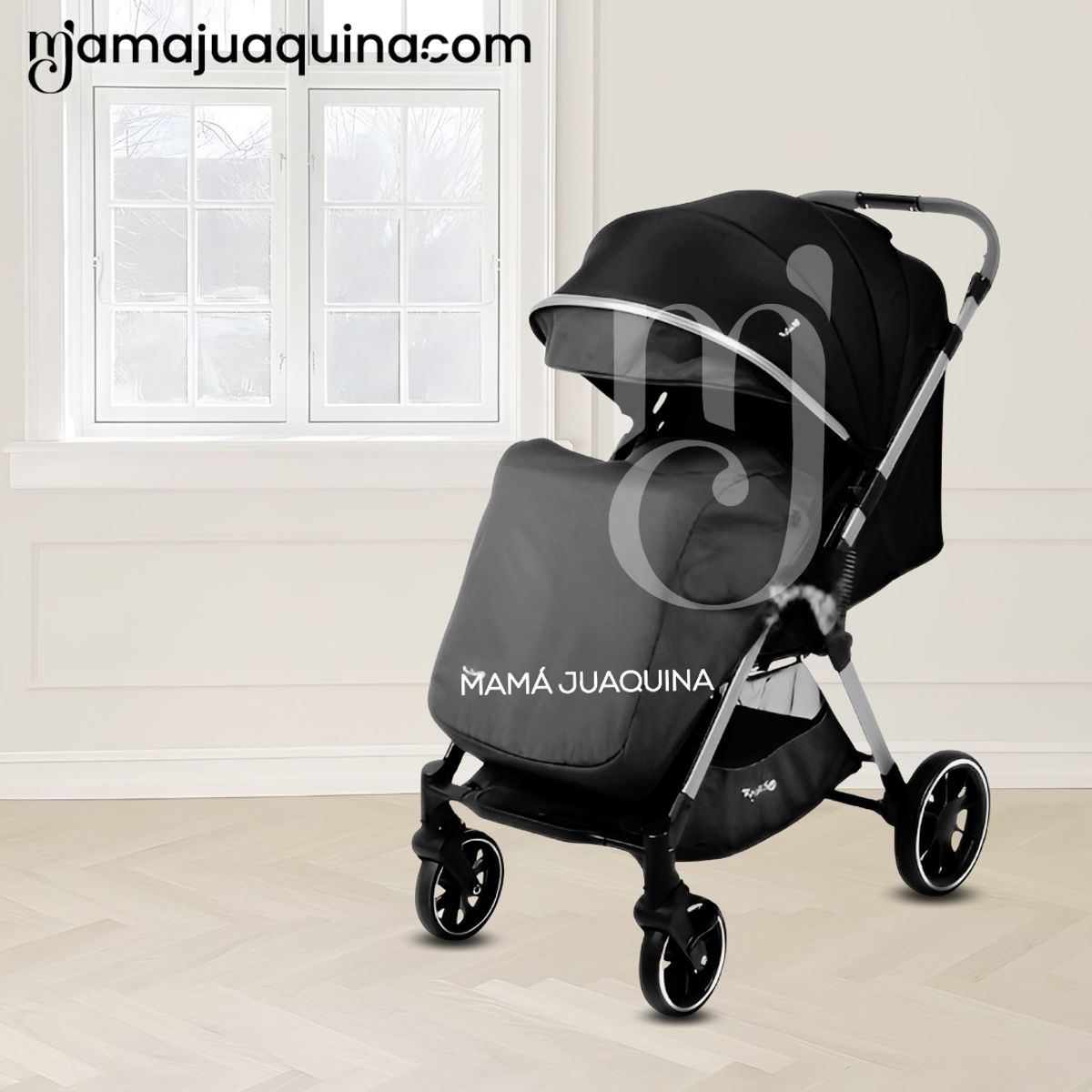 Baby - Coche Maleta de Lujo «WIN» con Bandeja de Comer Beige