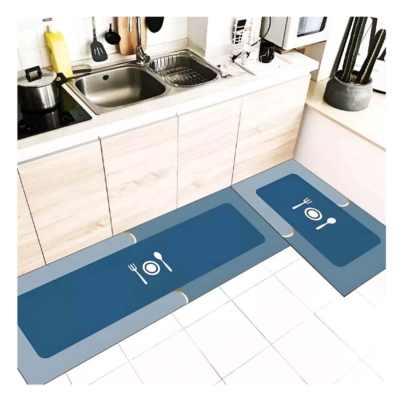 GENERICO - Pack6 Protectores con Diseño de Utensilios en Celeste