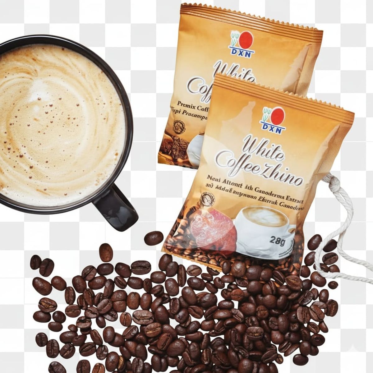 DXN - DXN Café cappuccino con Ganoderma - White Coffee Zhino