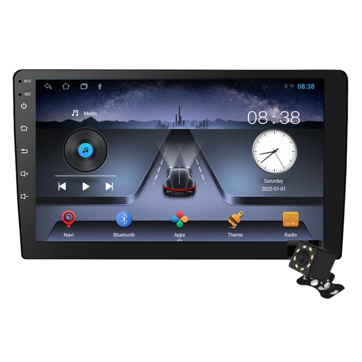 SEISA - Pantalla Android 9"  Auto 2+32GB GPS WiFi Bluetooth y Cámara