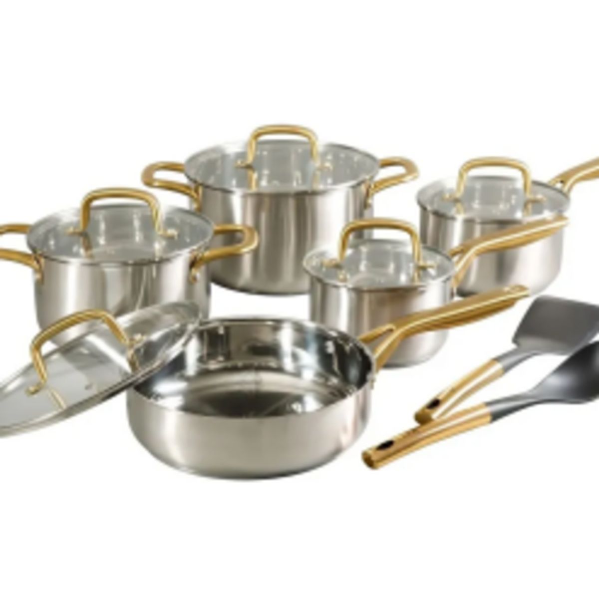 OSTER - JGO DE OLLAS 12 PZAS NEGRO C/ASA DORADA DAVINELLE – 143760 12