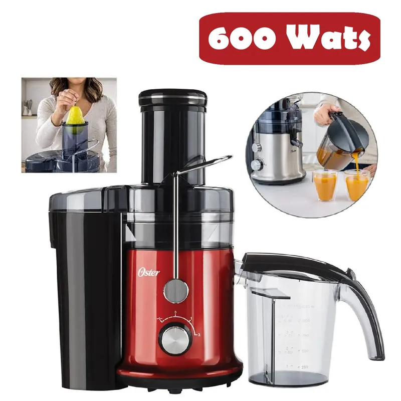 OSTER - Extractor Fruta Entera Acerado 600 Wats 1.25 Litros