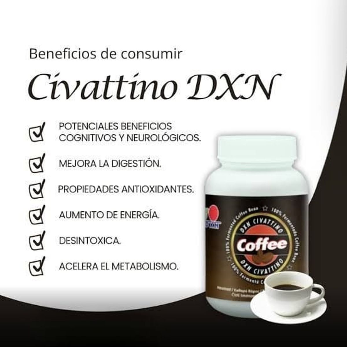 DXN - Dxn Cafe - Coffee Civattino fermentación Natural