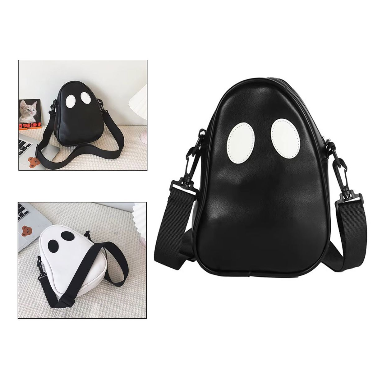 GENERICO - Morral bolso fantasmita negro unisex exclusivo