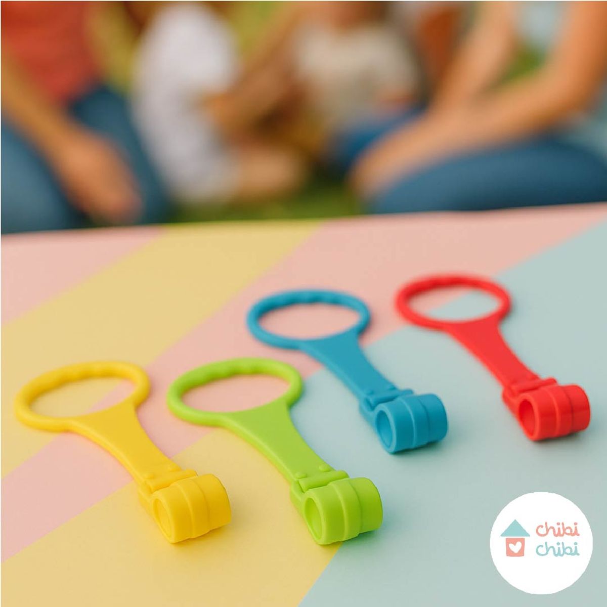 CHIBI CHIBI - Aros para corral o baranda - amarillo