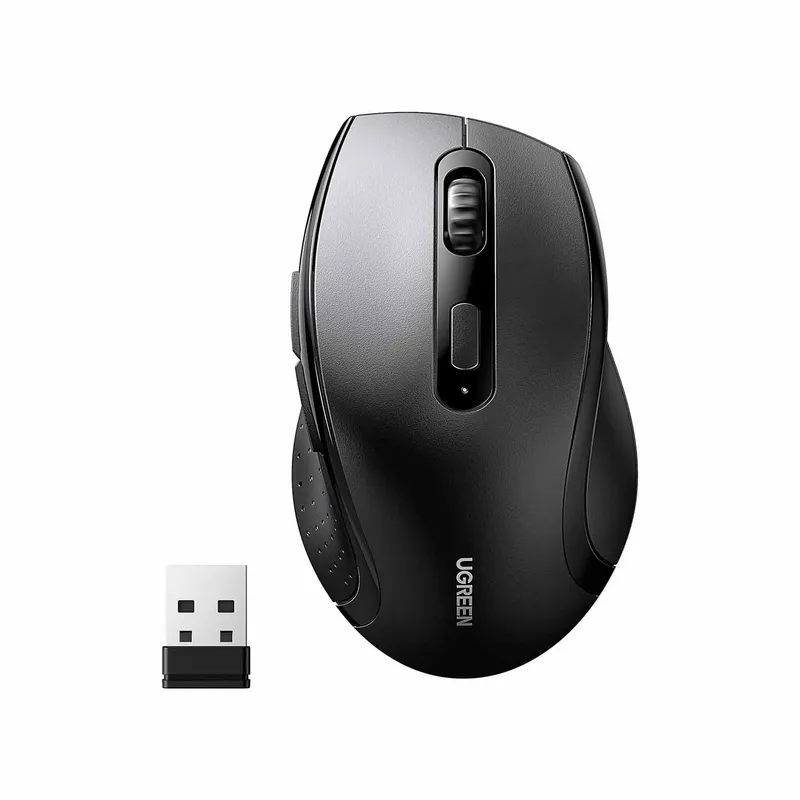 UGREEN - Mouse Inalámbrico Ugreen 2.4 1600 Dpi Negro Win Mac