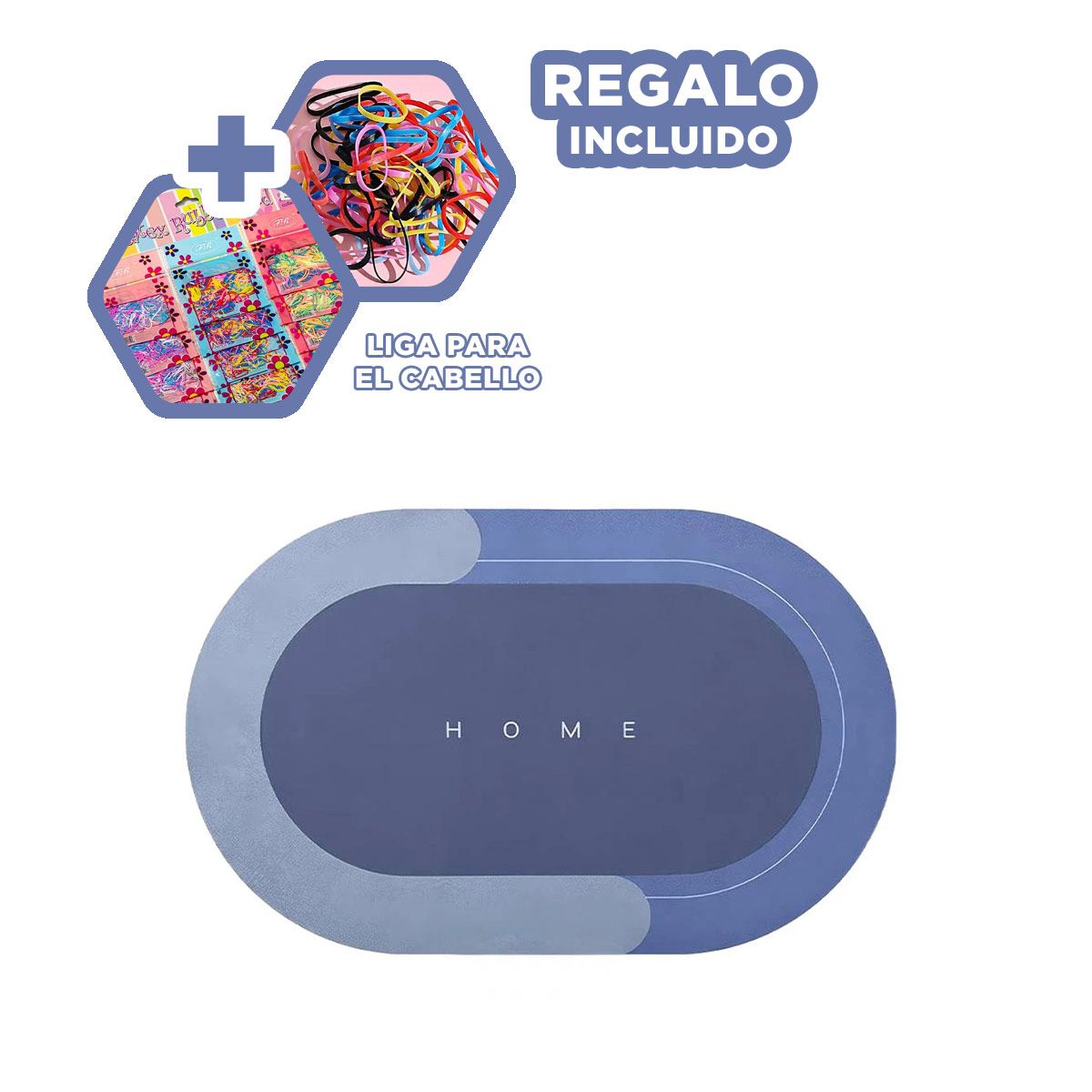 GENERICO - Moqueta Idonea y Portatil en Azul Acero Y+Ligas de Regalo