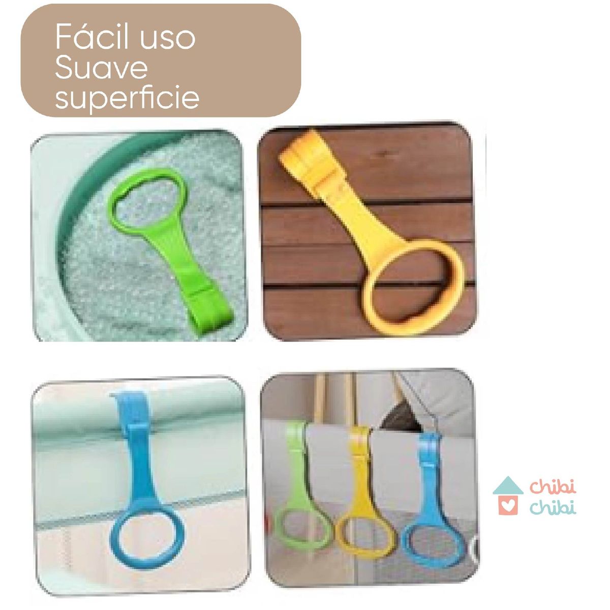 CHIBI CHIBI - Aros para corral o baranda - celeste