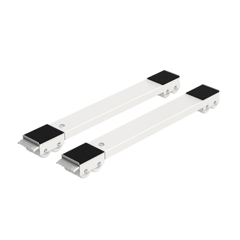 GENERICO - Base Extendible con Ruedas para Muebles de 2pzs en Plateado