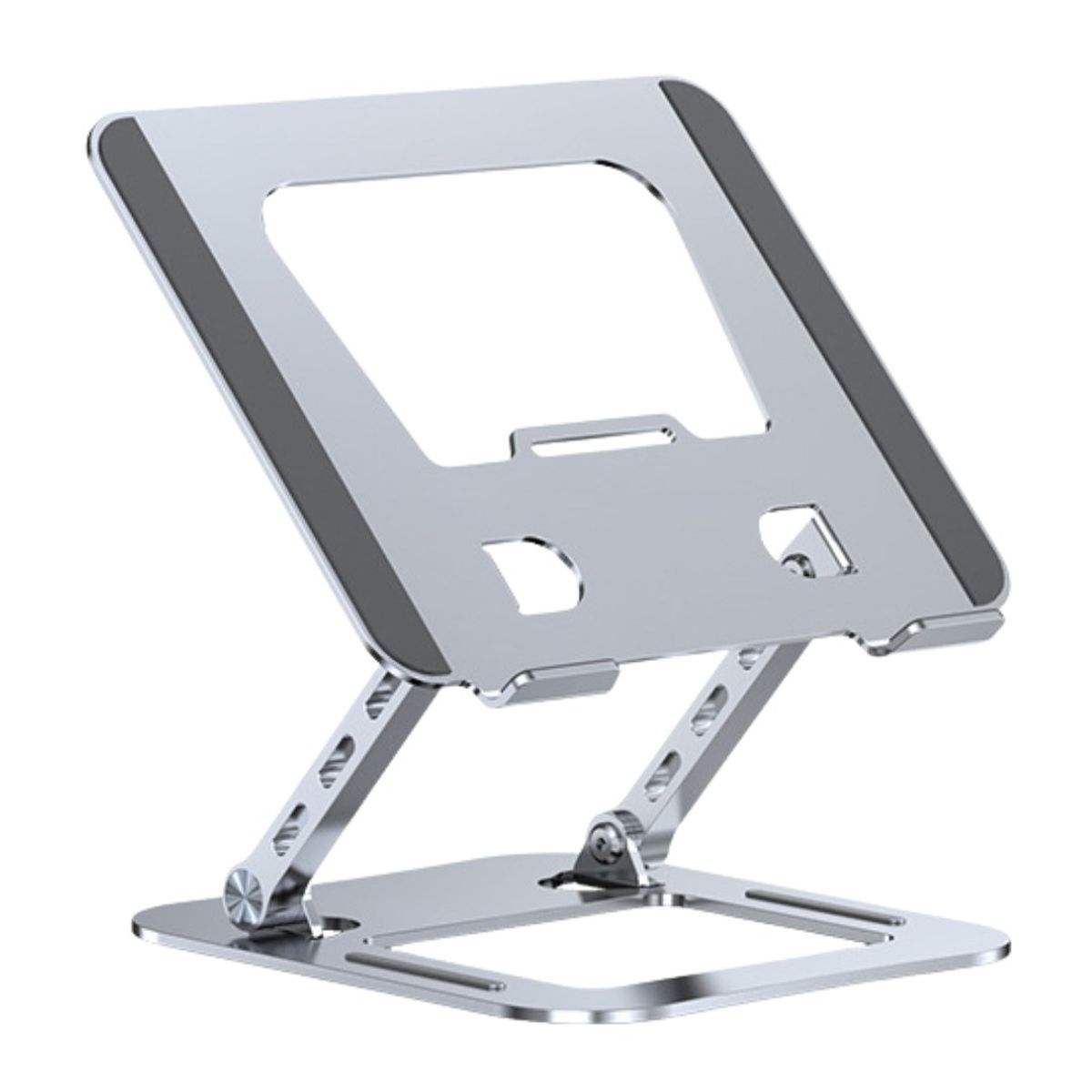 GENERICO - Soporte Metálico Laptop 10-17"  Ajustable Altura 45-30 cm y Doble Eje