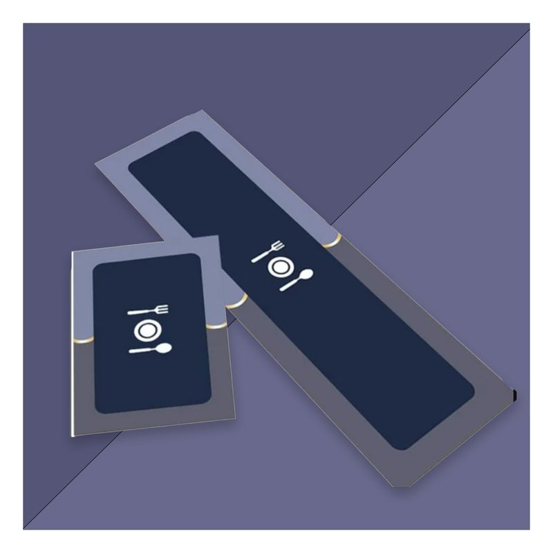 GENERICO - Pack6 Protectores con Diseño de Utensilios en Azul