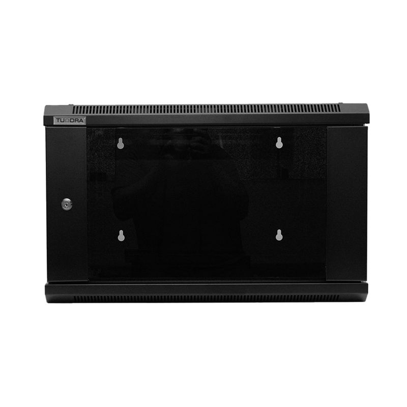 GENERICO - GABINETE DE PARED 6-RU 367 X 600 X 550 MM COLOR NEGRO PN GAA06-655