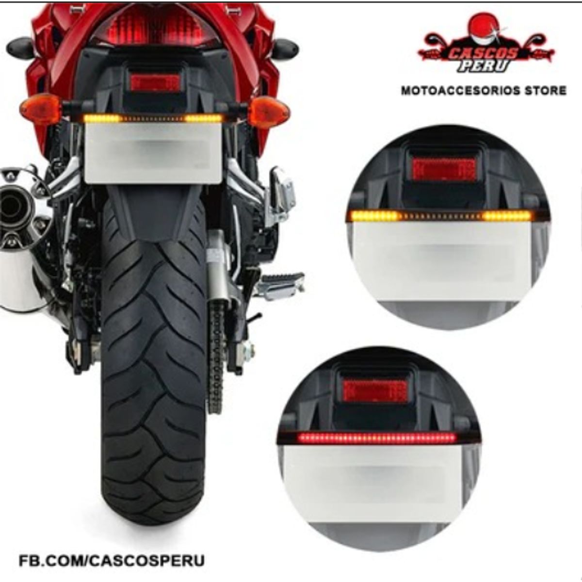 GENERICO - TIRA LUZ LED DIRECCIONALES PARA MOTOS