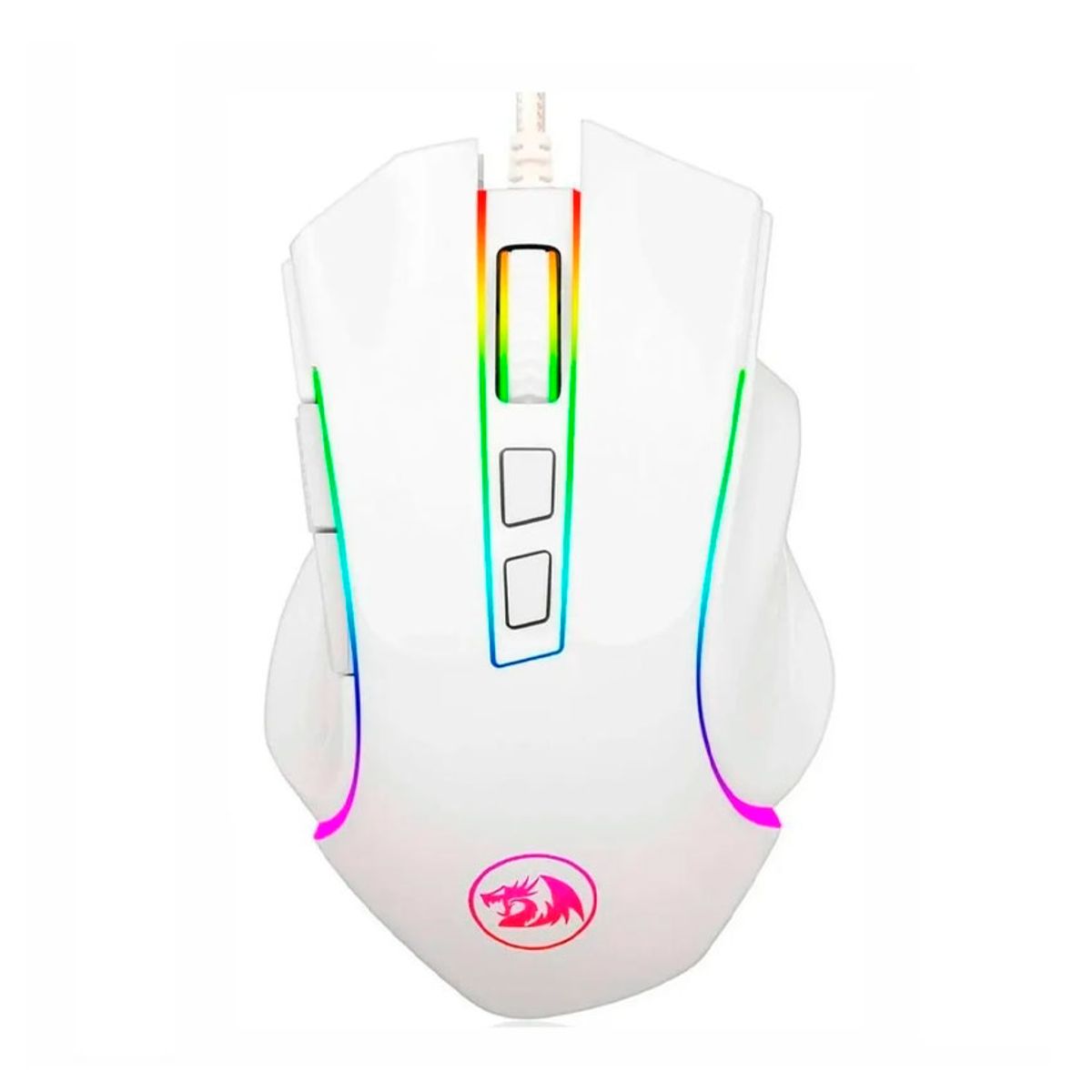 REDRAGON - Mouse Gamer Redragon Griffin M607W White RGB