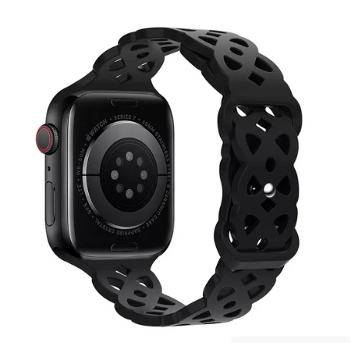 GENERICO - Correa Doble Trenzado para Apple Watch 42mm - Negro