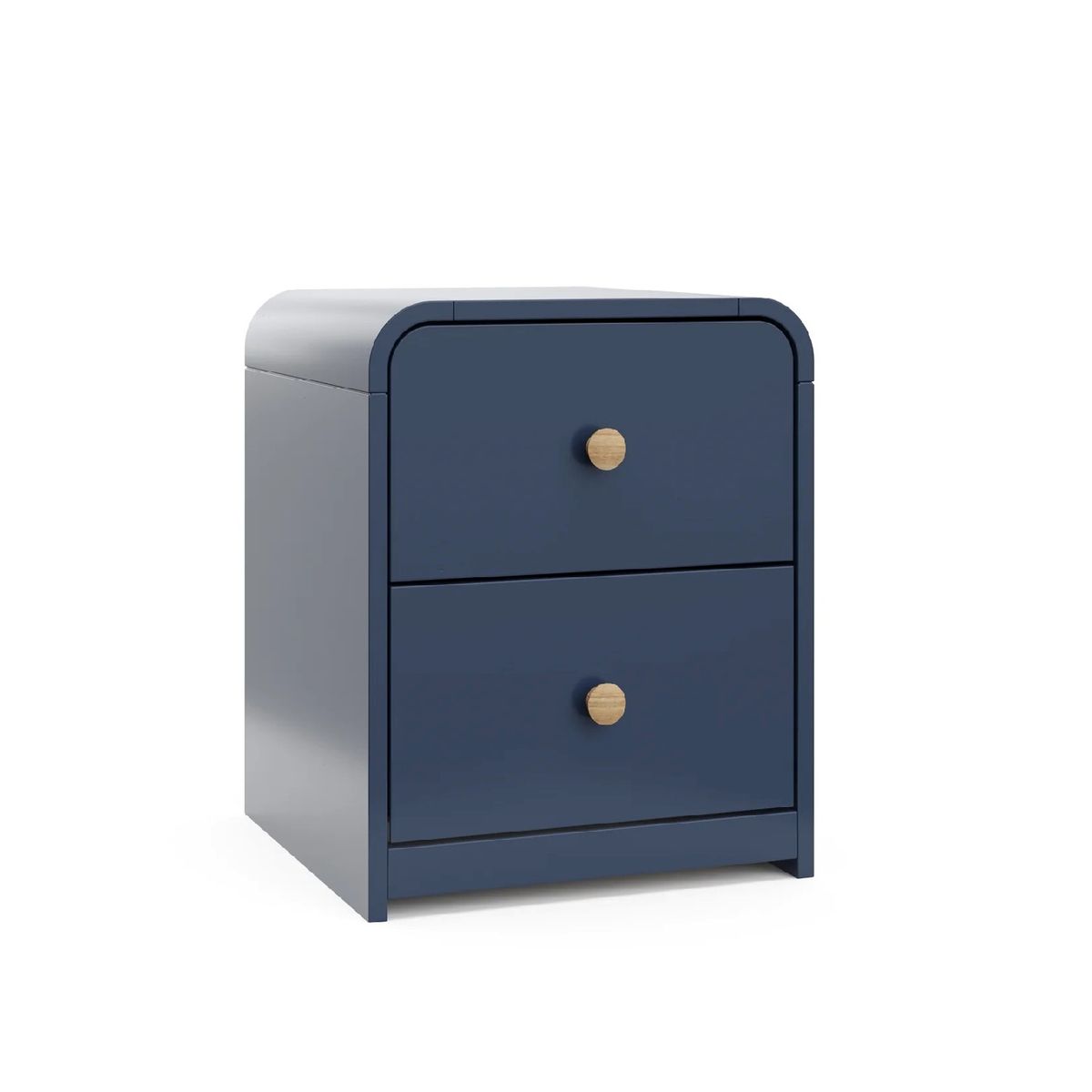 TU MESITA - Mesita de Noche Infantil Amadeus color Azul Mediterráneo 2 cajones TU MESITA