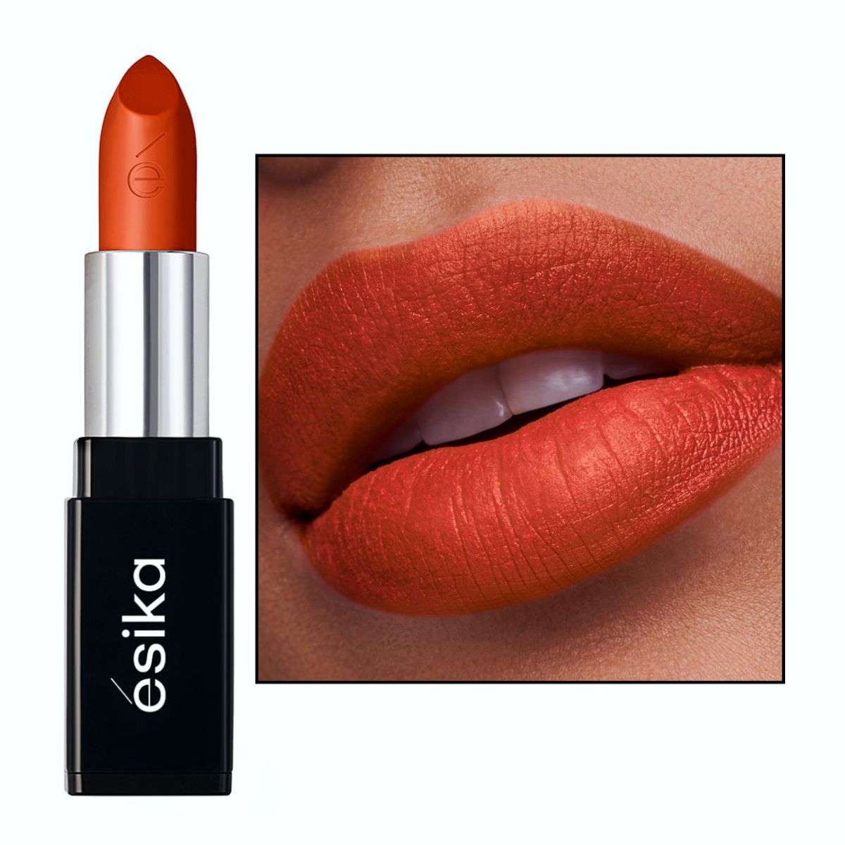 ESIKA - Labial mate addiction ésika naranja cobrizo color intenso